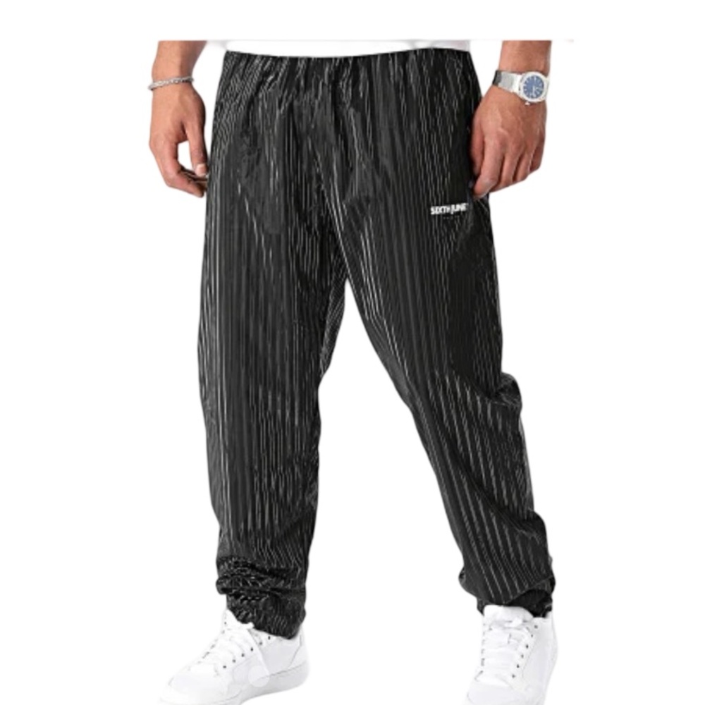 Sixth June Black Jogging Pants Mens Medium Streetwear Designer Joggers BNWT